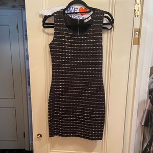 Black and gold holiday dress